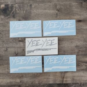 Yee Yee Apparel Shotgun Decal Lot White Camo Granger Smith NEW